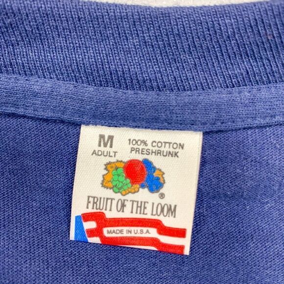 Swedish Pride Shirt Mens Medium Blue Casual Vintage Single Stitch FOTL USA Made - Picture 7 of 12